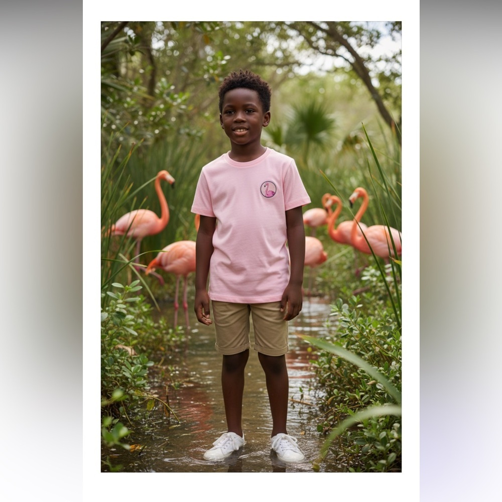 NWT- Janie and Jack Flamingo Pink Tee
